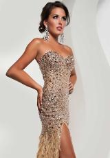 Jasz Couture 4826.  Available in Aqua, Nude